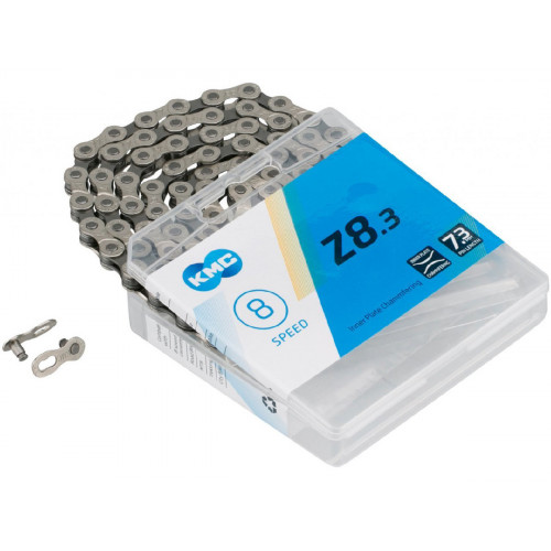 CHAIN KMC Z8 SILVER/GREY 114P 8V.