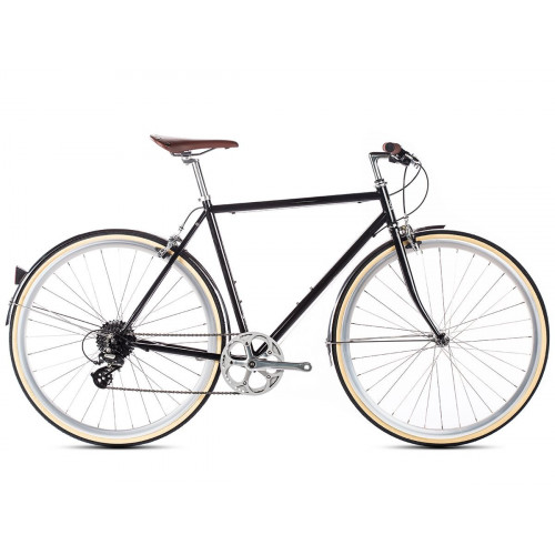 BICICLETA 6KU ODYSSEY 8SPD CITY DELANO BLACK