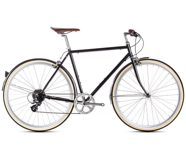 BICICLETA 6KU ODYSSEY 8SPD CITY DELANO BLACK