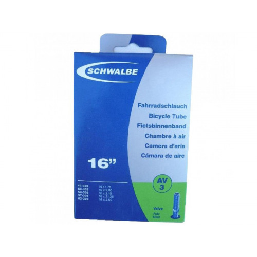 INNER TUBE SCHWALBE 16x1 1/8-1 3/8 STANDARD VALVE 40 mm.