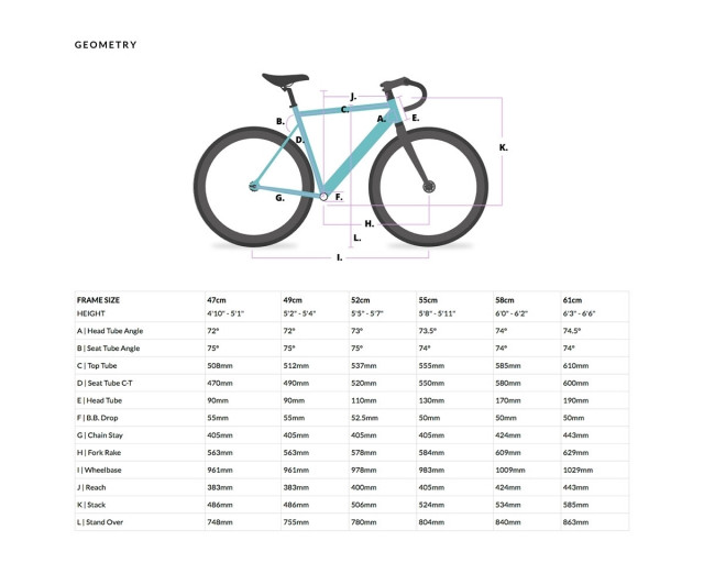 BIKE 6KU TRACK BIKE WHITE