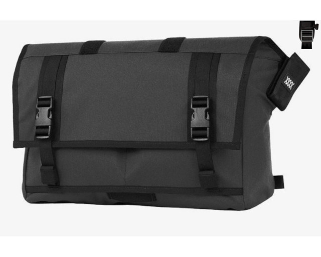 THE RUMMY MISSIONWORKSHOP MESSENGER BAG GREY GREY BUCKLE