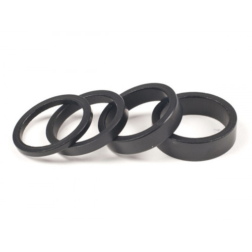 HEADSET SPACERS 1 1/8&quot; ALU BLACK