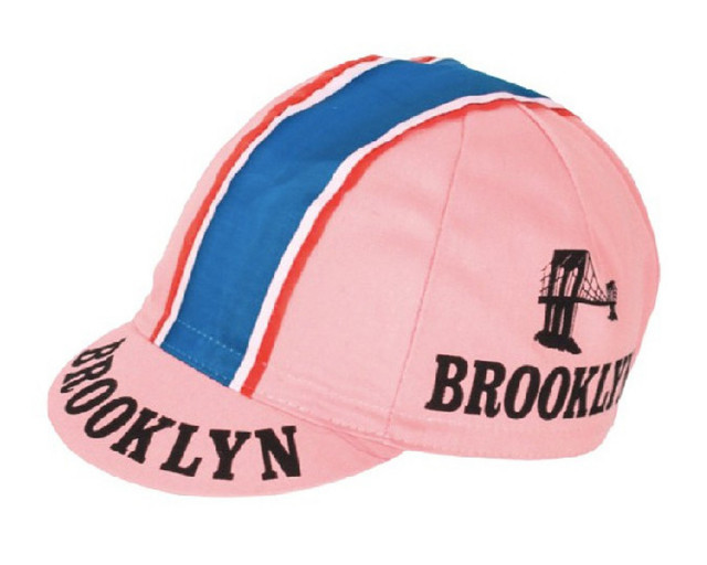 GORRA CICLISTA VINTAGE BROOKLYN ROSA