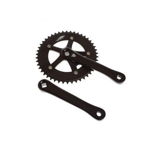 SUGINO PISTA CRANKSET BLACK