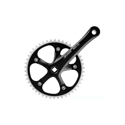 PROWHEEL 46T 165MM BLACK CRANKSET