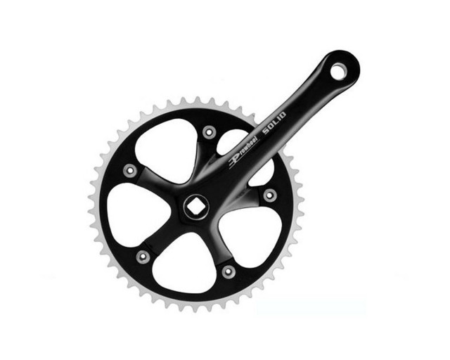 PROWHEEL 46T 165MM BLACK CRANKSET