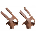 BLB PLASTIC TOE CLIP BROWN