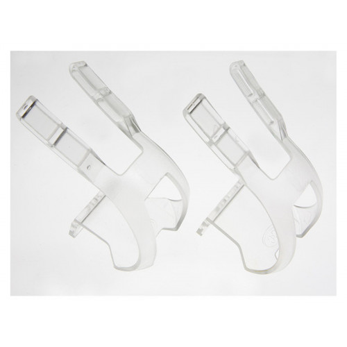 BLB PLASTIC TOE CLIP TRANSPARENT