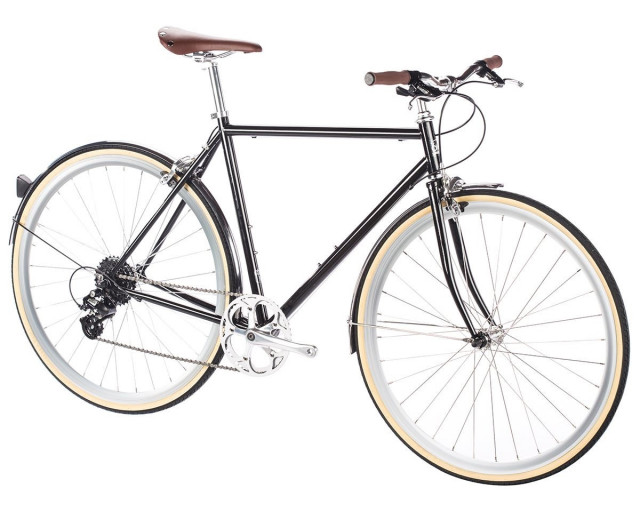 BICICLETA 6KU ODYSSEY 8SPD CITY DELANO BLACK