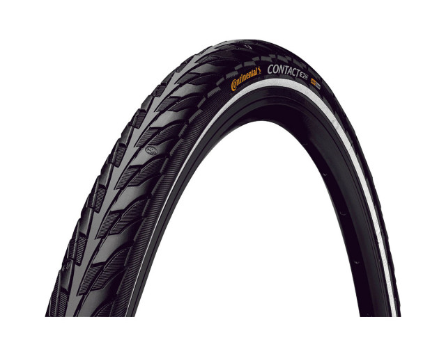 CUBIERTA CONTINENTAL CONTACT 700x28C REFLECTANTE NEGRA