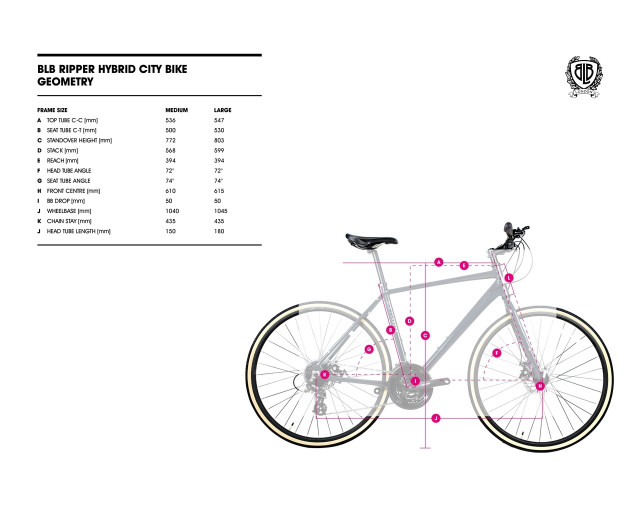 BICICLETA BLB HIBRIDA RIPPER V-BRAKE 