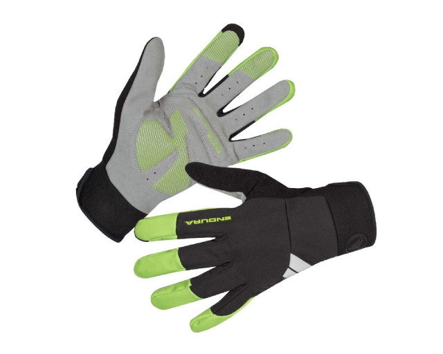 ENDURA WINDCHILL HI-VIZ GREEN GLOVE