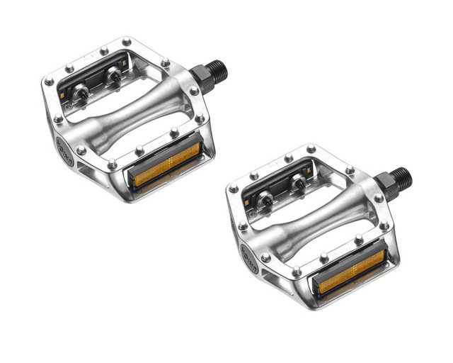 UNION SP-102 SILVER THREADED 1/2" PEDALS