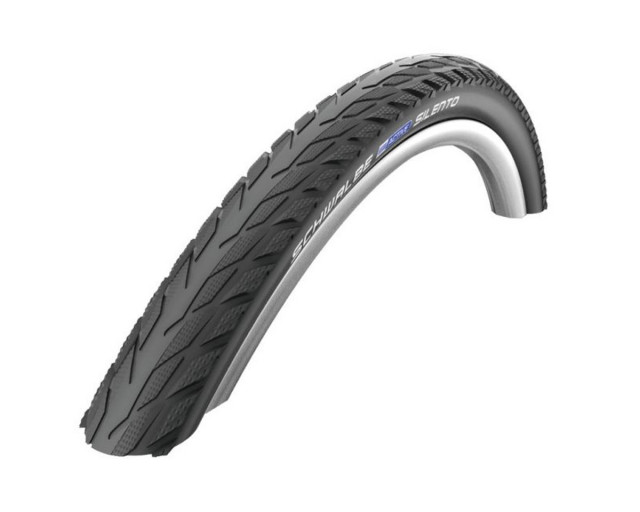 CUBIERTA SCHWALBE SILENTO 28x1.40/700x35C K-GUARD HS421 RIGIDA NEGRO CON REFLECTANTE 37-622