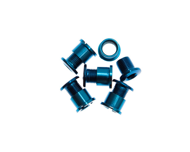 BLB BLUE CHAINRING TRACK BOLTS