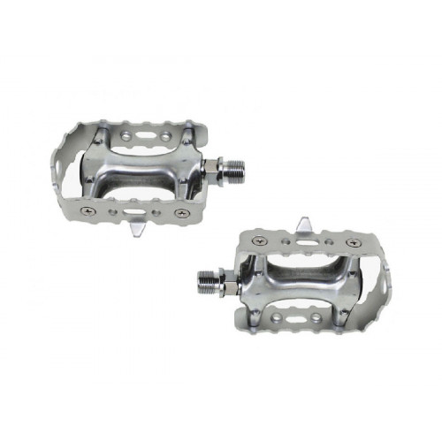 MTB ALUMINIUM 9/16" SILVER PEDALS