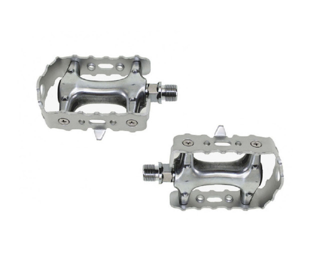 MTB ALUMINIUM 9/16" SILVER PEDALS