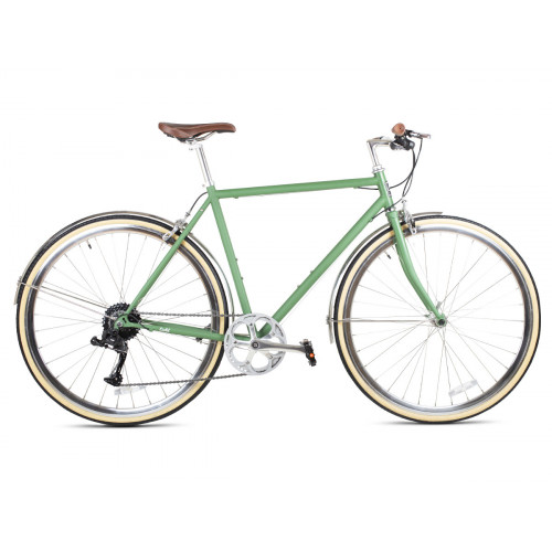 BICICLETA 6KU ODYSSEY 8SPD CITY SILVERLAKE GREEN