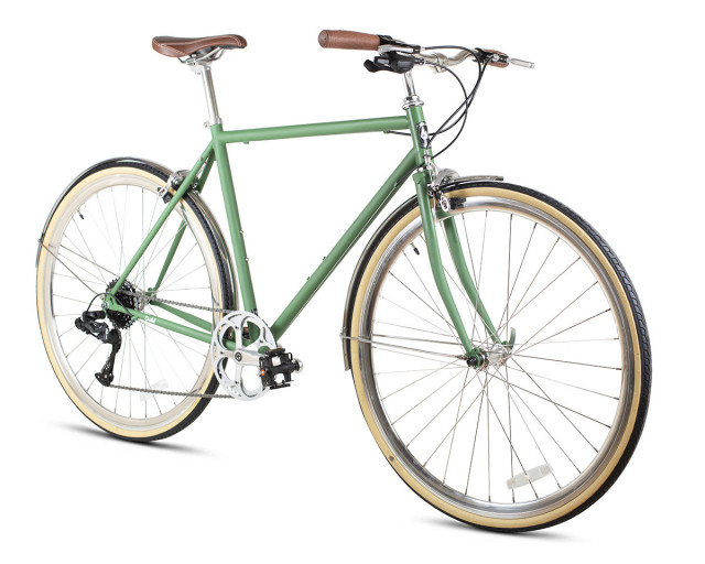 BICICLETA 6KU ODYSSEY 8SPD CITY SILVERLAKE GREEN