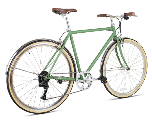 BICICLETA 6KU ODYSSEY 8SPD CITY SILVERLAKE GREEN