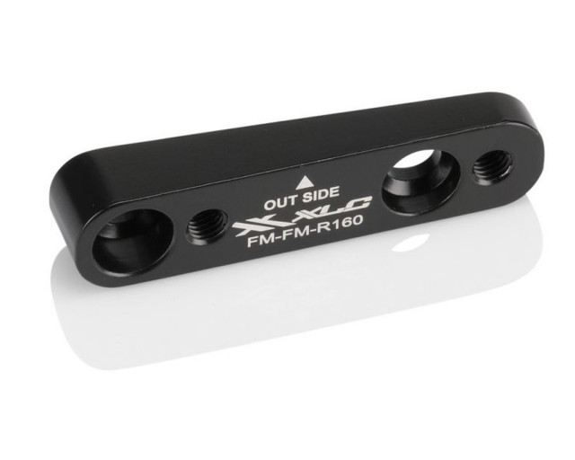 ADAPTADOR SHIMANO PARA FRENO FLATMOUNT TRASERO 160MM 
NEGRO/PLATA