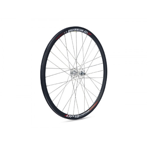 RUEDA PISTA WEINMANN DP-18 DELANTERA BUJE DE BOLAS NEGRO/PLATA