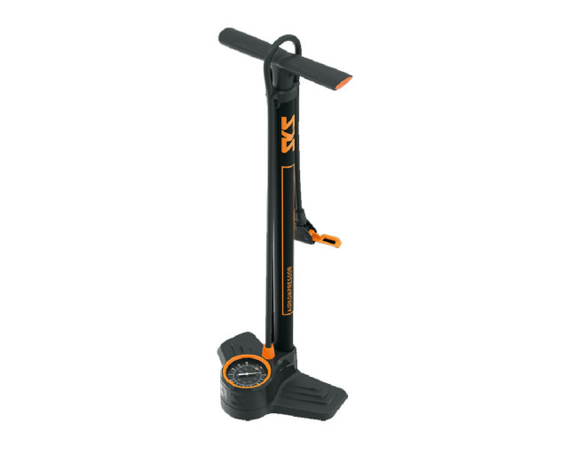 BOMBA SKS AIRKOMPRESSOR 10.0 CON MANOMETRO NARANJA/NEGRO