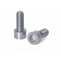 XLC BC-X02 2 TORNILLOS HEXAGONALES PORTABIDON ALUMINIO M5x17 mm TITANIOA ESTÁNDAR