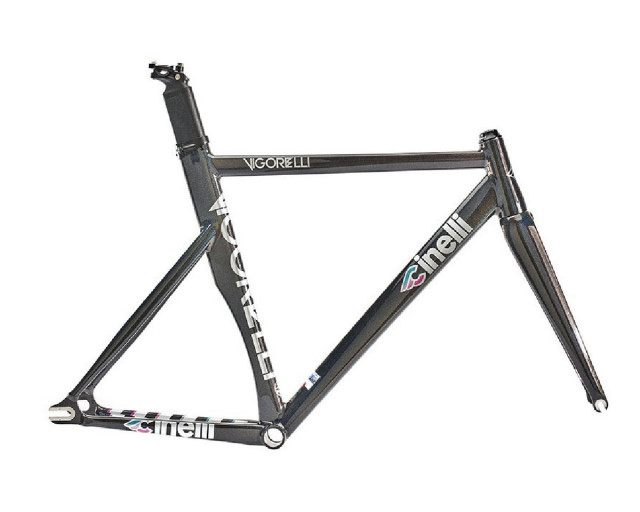 CINELLI VIGORELLI  TRACK ALUMINIUM RAINBOW FRAME SET