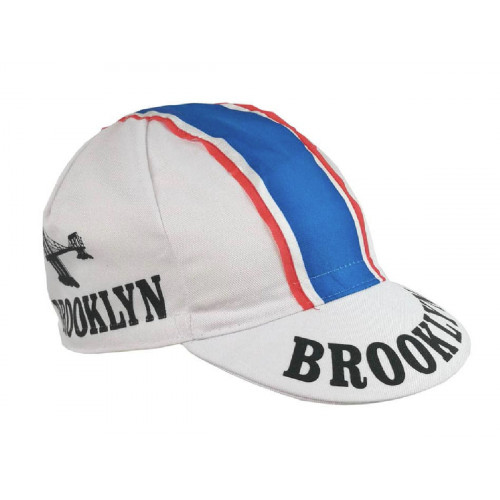 GORRA CICLISTA VINTAGE BROOKLYN BLANCA