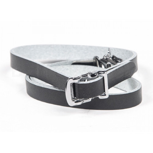 FAKE LEATHER STRAPS BLACK