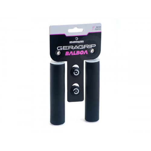 PUÑOS MOMUM GERAGRIP BALBOA 32MM NEGRO SILICONA