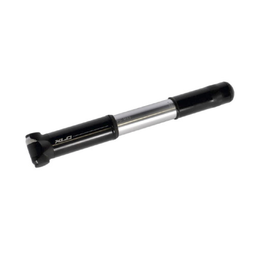 BOMBA XLC PU-M02 MINI HINCHADOR MTB 220 mm 7 BAR ALUMINIO PLATA/NEGRO