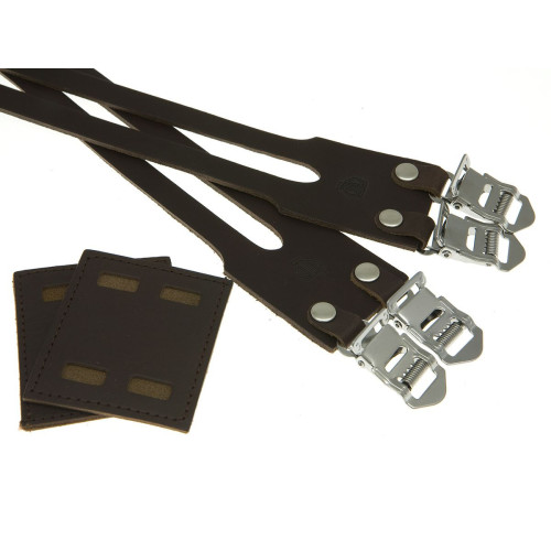 BLB DOUBLE LEATHER STRAPS BROWN