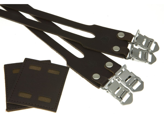 BLB DOUBLE LEATHER STRAPS BROWN