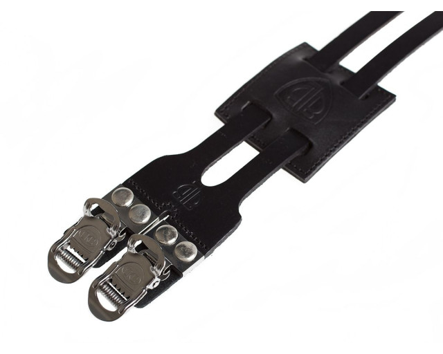 CORREAS BLB FREESTYLE DOBLE DE CUERO NEGRO